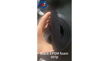 Black EPDM foam strip