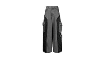 Mens Streetwear Casual Men Nylon Baggy Sweat Flare Pants Blank Manufacturer1