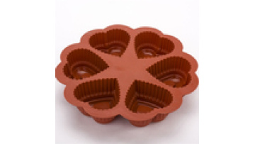 LD-B0006 Food grade silicone mould baking tool  heart shape cake mold for bakeware1