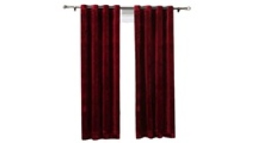 Classic Soft Solid Color Luxurious Velvet Living Room Grommet Curtains Wholesale1