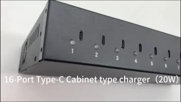 16-Port Type-C Cabinet type charger（20W）
