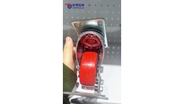 Medium Duty Red TPU Caster Wheel