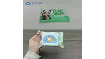 Comparison video of hand and mouth wipes