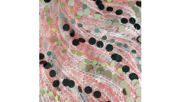 2024 new fresh 2-color mesh hook thread sequin fabric decoration evening dress fabric1