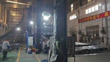 aluminium profile vertical powder coating