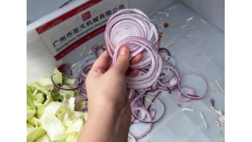 Onion ring cutting machine