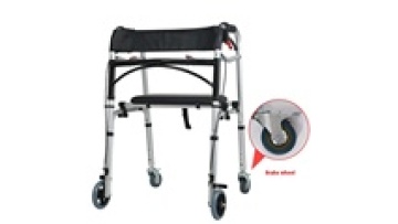 Aluminum Alloy Foldable Walker & Rollator Elderly & Pregnant Women's Mobility Aid Rehabilitation Wheels Cushion Assistive Device1