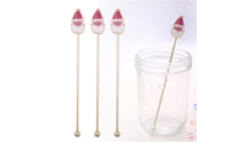 Custom Christmas Metal Stirring Rod Stirrer Metal Stir Sticks Tea Stainless Steel Drink Coffee Stirring Rod Drink Stirrers1
