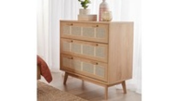 New stock arrival nordic style natural sideboard display  modern designs  living room storage kitchen rattan wood cabinet1