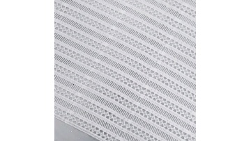 Chemical Embroidery Lace Guipure Trim Design Ivory 100%poly Milky Yarn Line Stripe 100% Polyester Embroidered Eco-friendly1