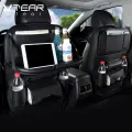 Vtear Truck Universal Car Seat Back Organizer Storage Box Interior Foldable Table Tray Hook Pu Bag Protector Cover Accessories