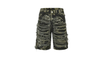 Custom Fashion Ripped Cotton Sky Blue High Rise Distressed Denim Shorts Jeans for Men1