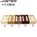 JASTER USB 3.0 Wooden bamboo USB flash drive pen driver wood chips pendrive 4GB 8GB 16GB 32GB 64GB USB 1PCS free custom logo