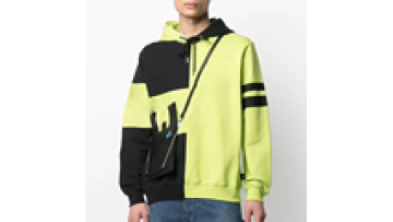 Custom Designer Acid Wash Green Patch Work Hoodie Men Oversized Cotton Hoodies1