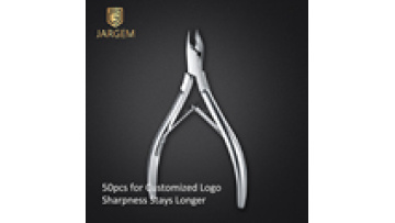 Upgraded Pearl Chromium Nail Nippers with Curved Handle for Efficient Cuticle Care - Fast Shipping1