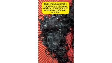 Rubber ring deburring machine
