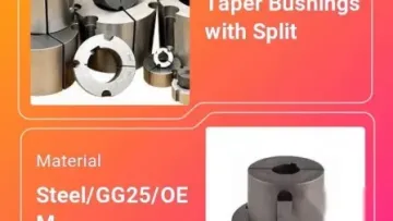 Bushes and Hubs Taper Bush Weld on Hub Split Lock Sheaves Adapter Cutter Machine Suspension Bushing Nylon Plastic Control Arm Stainless Steel Ricoh Developer1