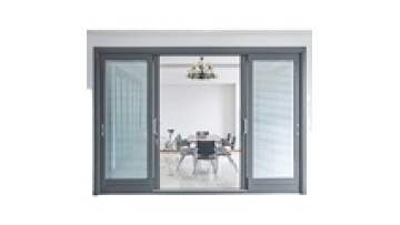 Villa Door And Window Thermal Break Residential Aluminium Sliding Balcony Door With Security Mesh motorised blinds1