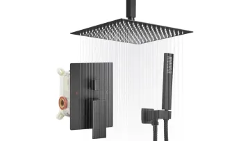 5502 Ceiling Bathroom Luxurious Rain Shower Faucet Shower Set1