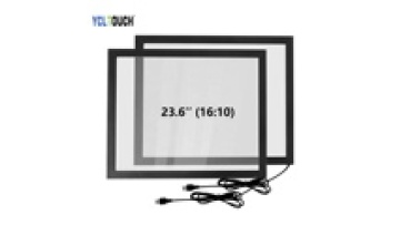 Good quality 10 points infrared touch screen panel overlay kit 23.6 inch multi point IR touch frame with glass1
