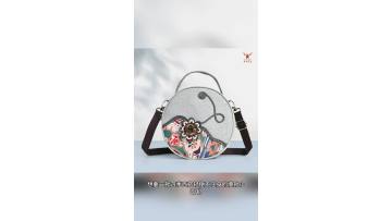 B346series Handheld Crossbody Round Bag