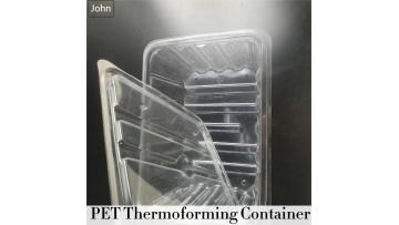 Transparent Pet thermoformed container