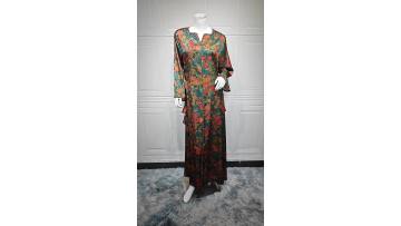 Floral Rhinestone Soft Maxi Dress (1)
