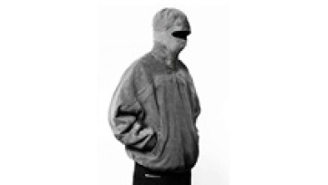 Men's Vintage Acid Washed Ninja Hoodie with Eye Holes1