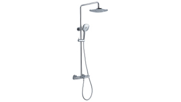Cold Hot Water 3-Way Chrome Rain Fall Shower for Hotel1