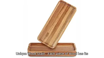 Solid Wood Tea Tray Walnut Acacia Coffee and Snack Serving Eco Friendly1