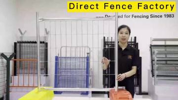pvc coated temporary fence concrete base / temporary fence stay1