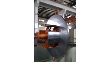 Metal Coil Uncoiling Machine Production Workshop Scene