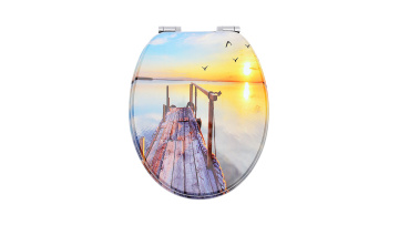 Fanmitrk Wooden Toilet Seats  Soft Close MDF1810