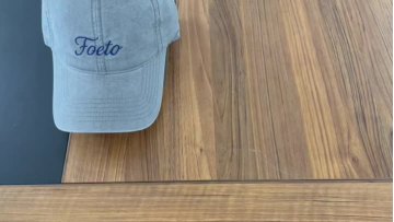Large Size Curved Brim Washed Embroidery Baseball Cap 01