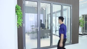 Aluminum folding doors
