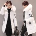 Harajuku Women's Winter Down Jackets Woman Parkas Fur Long Coat for Female Clothing Oversized Outerwear Large Plus Size Parker