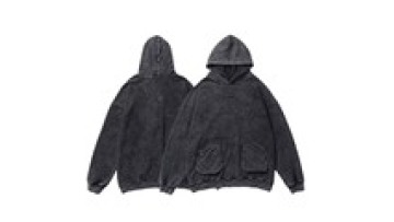 High Quality Hip Hop Style Vintage Cotton Made Oversized Acid Wash High Quality Gray Unisex Hoodie1