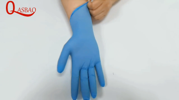 Wholesale Blue Powder Free Nitrile Gloves With High Quality Household Nitrile Gloves1