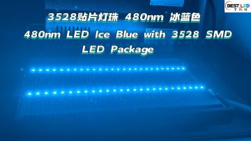 480nm LED Ice Blue with 3528 SMD LED 