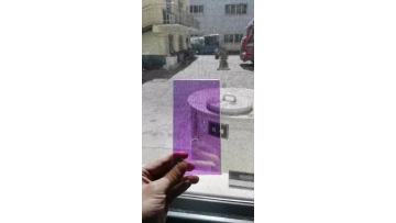 colorful purple glass
