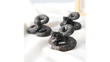 Hand Carved Natural Gemstone Lifelike Snake Statue Crystal Hearing Stone Animal Sculpture for Fengshui Decoration1
