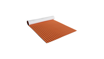 EVA faux marine flooring orange with black