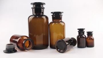 Wide Mouth Reagent Glass Bottle