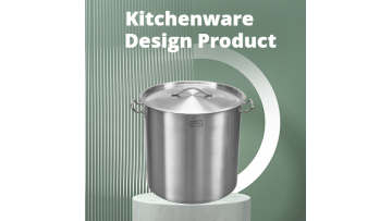 Stainless steel soup pot Close-up display