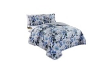 Quilt Set Lightweight Bed Decor Coverlet Set Comforter Bedding Cover Bedspread embroidery microfiber quilt bedspread set1