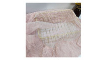 Manufacturer custom textiles polyester Crumpled fabric Lurex Glitter Mesh lace Fabric for wedding evening dress1
