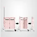 Climb Stairs Mobile Folding Cart 4 Wheels Climbing Retractable Hand Cart Collapsible Grocery Folding Utility Cart Trolley Hot
