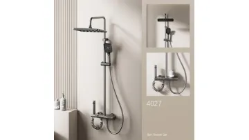 Wholesale Constant Temperature Smart Bathroom Shower Panel Set with Digital Display1