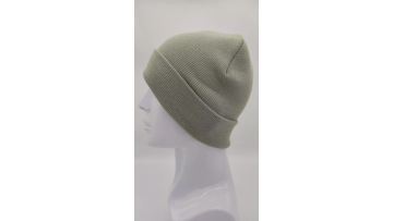 Knitted beanie hat