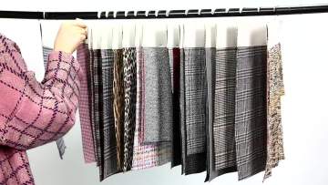 Textiles jacquard knit yarn dye custom suit houndstooth upholstery fabric1